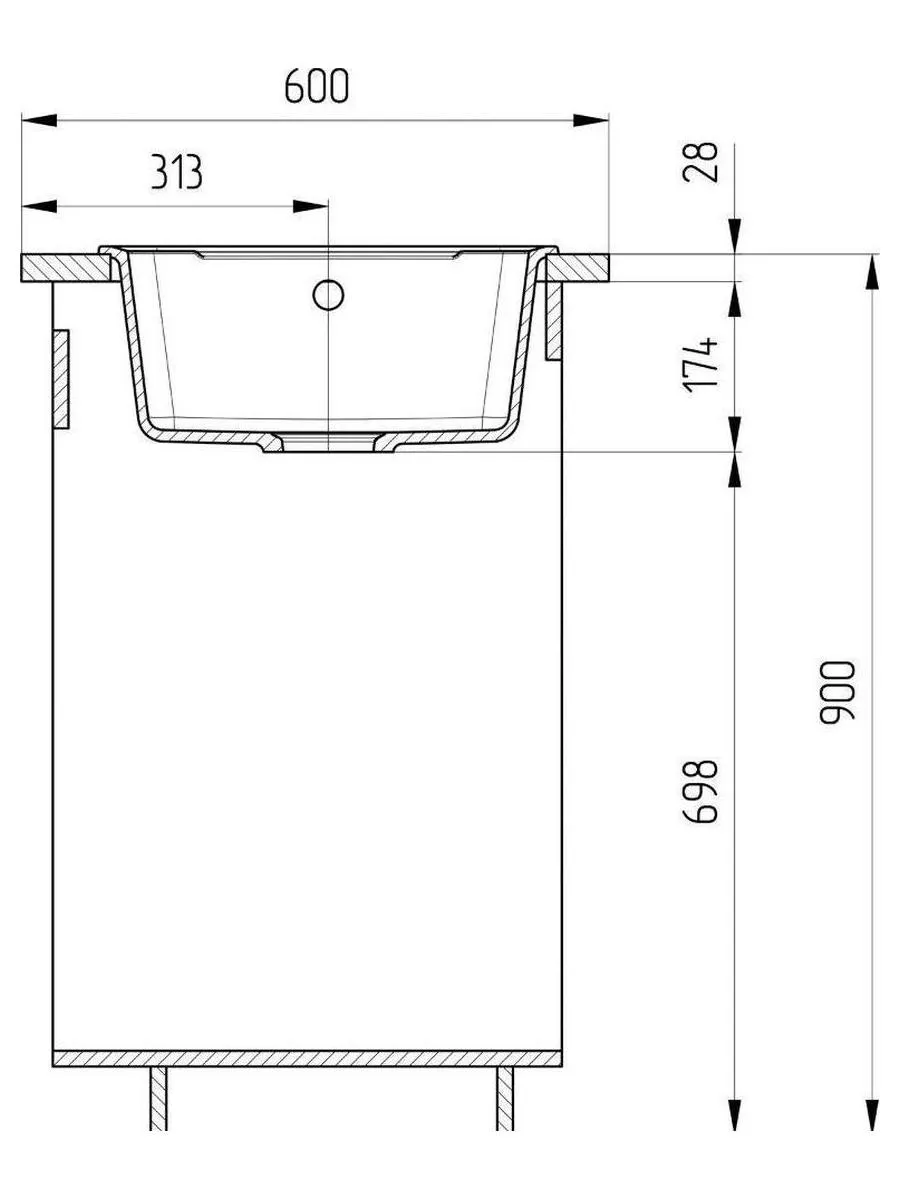 Мойка Ulgran Classic белый (U-201-331) - фото 3