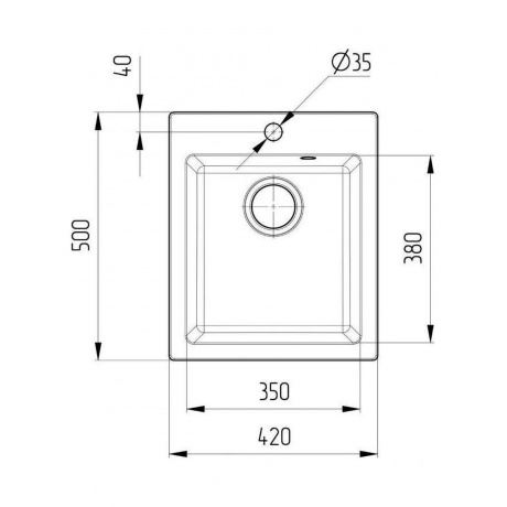 Мойка Ulgran Classic белый (U-404-331) - фото 4