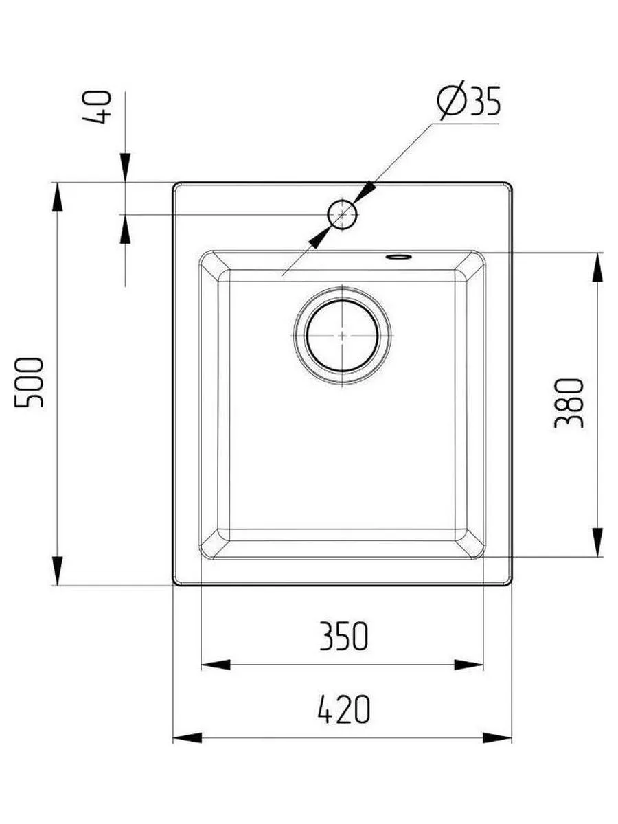 Мойка Ulgran Classic песочный (U-404-302) - фото 4