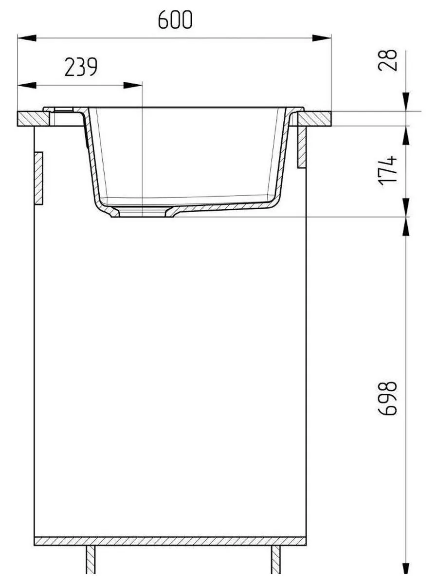 Мойка Ulgran Classic песочный (U-404-302) - фото 6