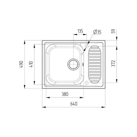 Мойка Ulgran Classic серый (U-202-310) - фото 4