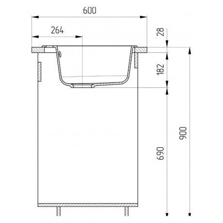 Мойка Ulgran Classic серый (U-405-310) - фото 5