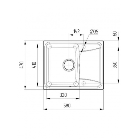 Мойка Ulgran Classic темно-серый (U-201-309) - фото 5
