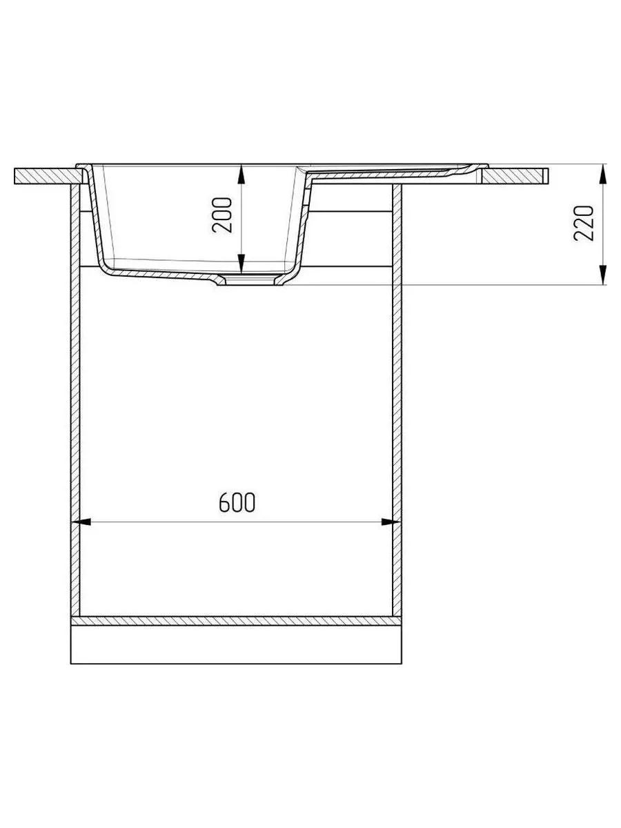 Мойка Ulgran Classic темно-серый (U-400-309) - фото 6