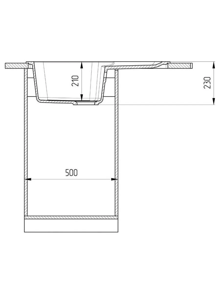 Мойка Ulgran Classic темно-серый (U-506-309) - фото 5