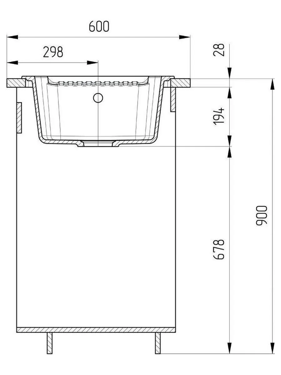 Мойка Ulgran Classic темно-серый (U-506-309) - фото 6