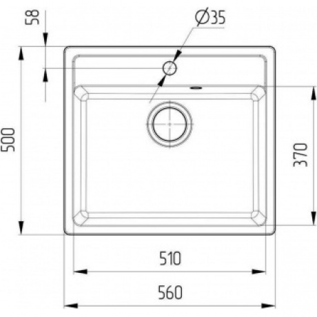 Мойка Ulgran Classic ультра-белый (U-104-341) - фото 3
