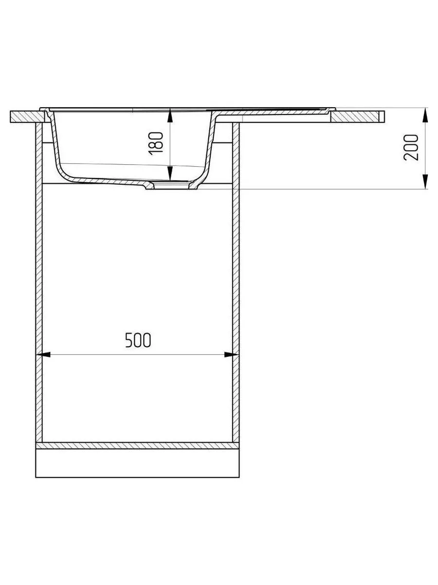 Мойка Ulgran Classic черный (U-107-308) - фото 3