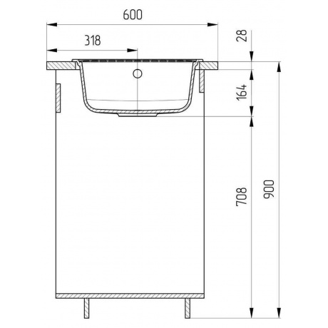 Мойка Ulgran Classic черный (U-107-308) - фото 6