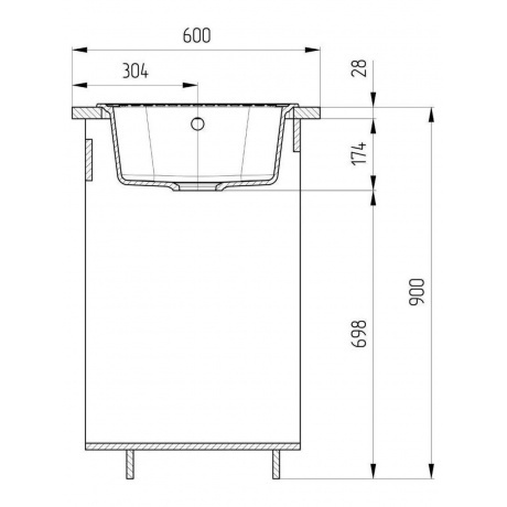 Мойка Ulgran Classic черный (U-202-308) - фото 6