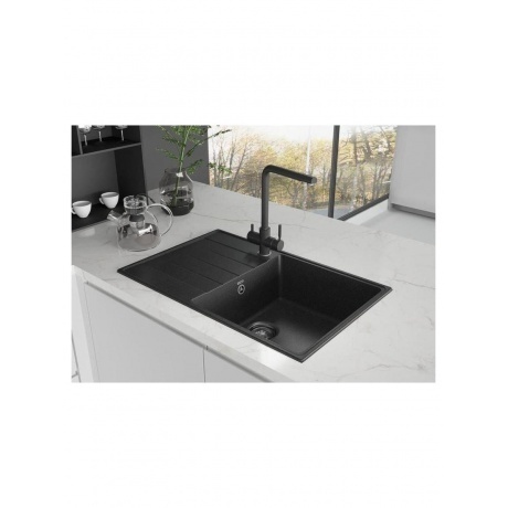 Мойка ULGRAN Quartz асфальт (Prima 780-09) - фото 11