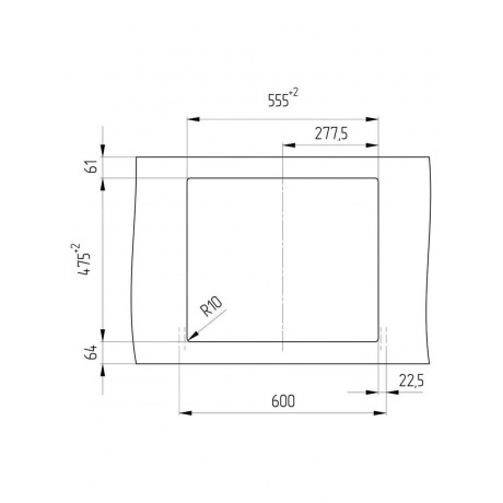 Мойка ULGRAN Quartz бетон (Forte 580-05) - фото 3