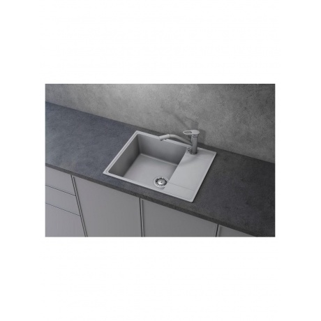 Мойка ULGRAN Quartz бетон (Prima 605-05) - фото 11