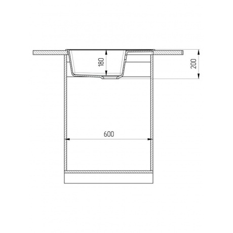 Мойка ULGRAN Quartz бетон (Prima 605-05) - фото 5