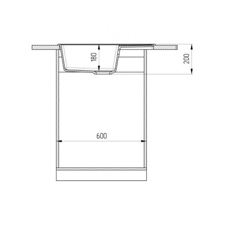 Мойка ULGRAN Quartz бетон (Prima 650-05) - фото 5