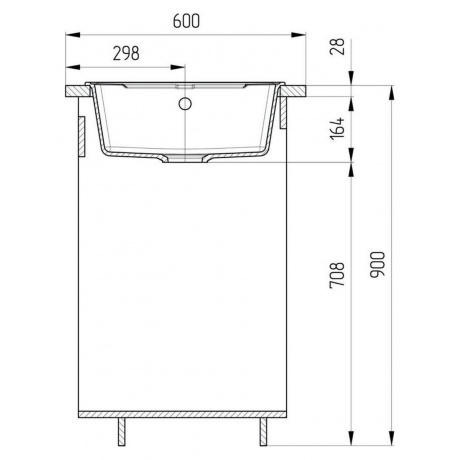 Мойка ULGRAN Quartz бетон (Prima 750-05) - фото 5