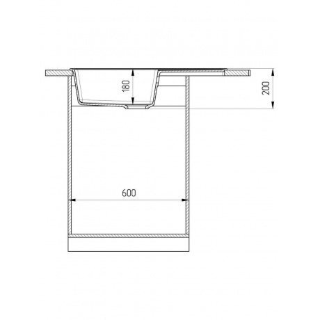 Мойка ULGRAN Quartz бетон (Prima 780-05) - фото 5