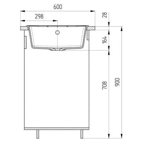 Мойка ULGRAN Quartz бетон (Prima 780-05) - фото 6