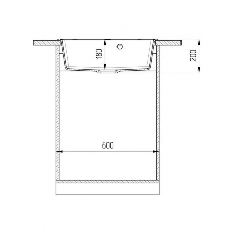 Мойка ULGRAN Quartz десерт (Forte 580-03) - фото 6