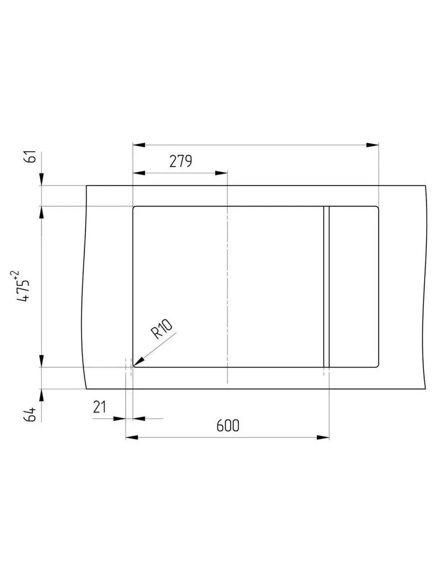 Мойка ULGRAN Quartz десерт (Prima 750-03) - фото 4
