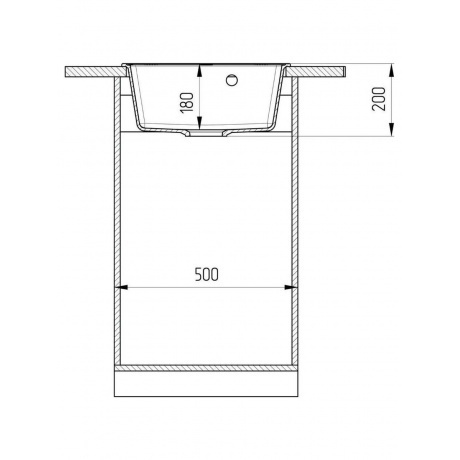 Мойка ULGRAN Quartz уголь (Forte 460-07) - фото 5