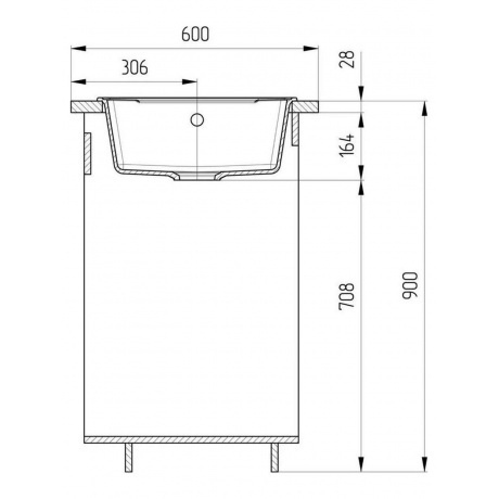 Мойка ULGRAN Quartz уголь (Prima 605-07) - фото 6