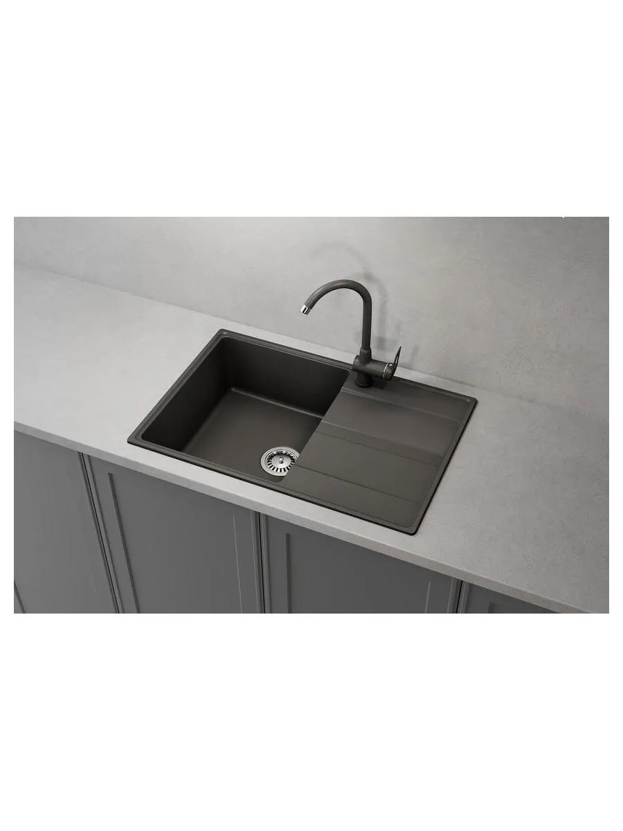 Мойка ULGRAN Quartz уголь (Prima 750-07) - фото 11