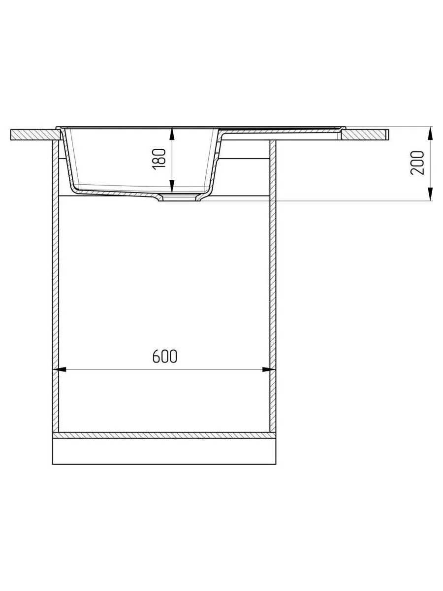 Мойка ULGRAN Quartz уголь (Prima 780-07) - фото 5