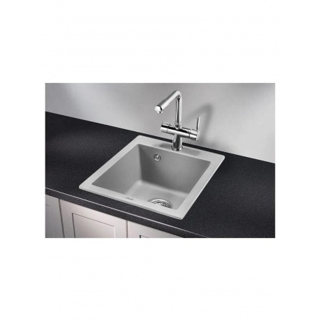 Кухонная мойка GRANULA (4201, АЛЮМИНИУМ) - фото 2