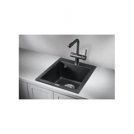 Кухонная мойка GRANULA (4201, ЧЁРНЫЙ) - фото 2