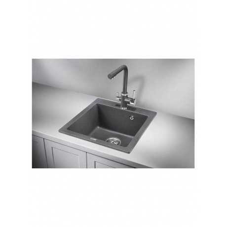 Кухонная мойка GRANULA (4651, ГРАФИТ) - фото 2