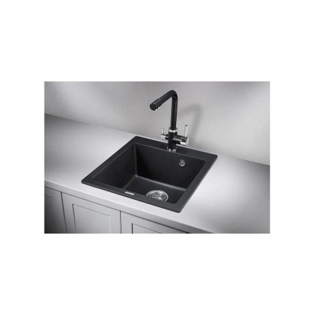 Кухонная мойка GRANULA (4651, ШВАРЦ) - фото 2
