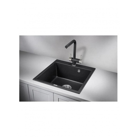 Кухонная мойка GRANULA (5102, ШВАРЦ) - фото 2