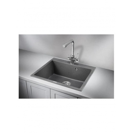 Кухонная мойка GRANULA (6001, ГРАФИТ) - фото 2
