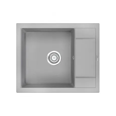 Кухонная мойка GRANULA (6002, АЛЮМИНИУМ)