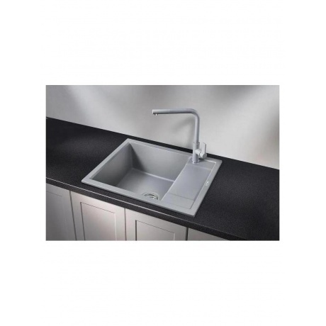 Кухонная мойка GRANULA (6002, АЛЮМИНИУМ) - фото 2