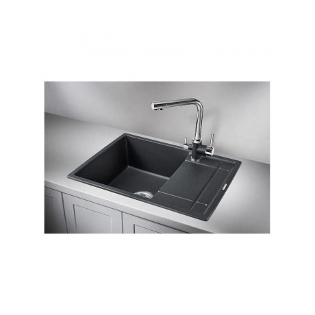 Кухонная мойка GRANULA (6501, ЧЁРНЫЙ) - фото 2