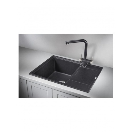 Кухонная мойка GRANULA (6503, ЧЁРНЫЙ) - фото 2