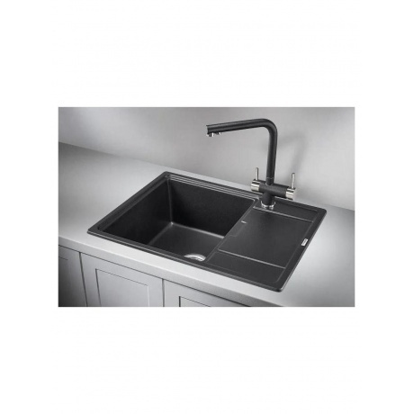 Кухонная мойка GRANULA (6503, ШВАРЦ) - фото 2