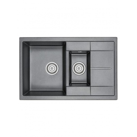 Кухонная мойка GRANULA (7802, ЧЁРНЫЙ)