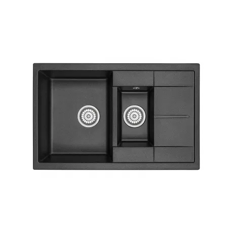 Кухонная мойка GRANULA (7802, ШВАРЦ)