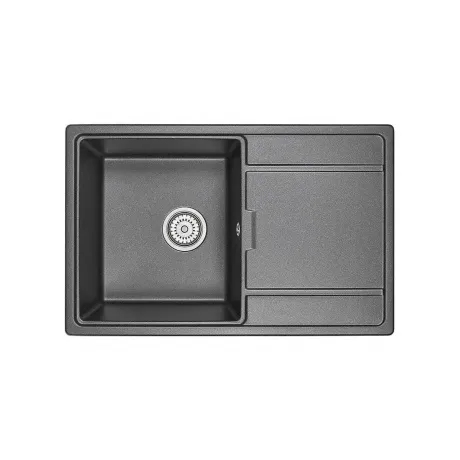 Кухонная мойка GRANULA (7804, ЧЁРНЫЙ)