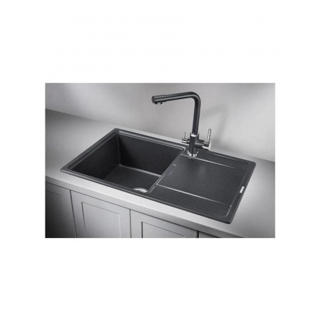 Кухонная мойка GRANULA (7804, ЧЁРНЫЙ) - фото 2
