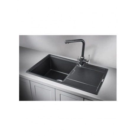 Кухонная мойка GRANULA (7804, ШВАРЦ) - фото 2