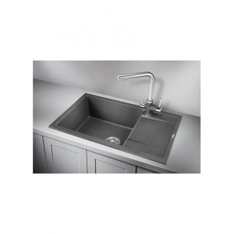 Кухонная мойка GRANULA (7805, ГРАФИТ) - фото 2