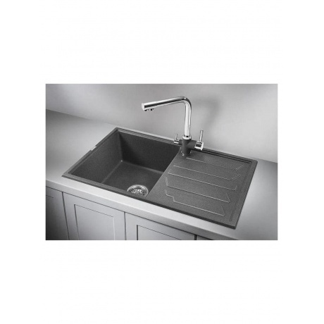 Кухонная мойка GRANULA (8002, ГРАФИТ) - фото 2