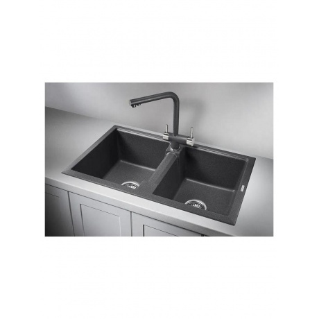 Кухонная мойка GRANULA (8101, ГРАФИТ ) - фото 2