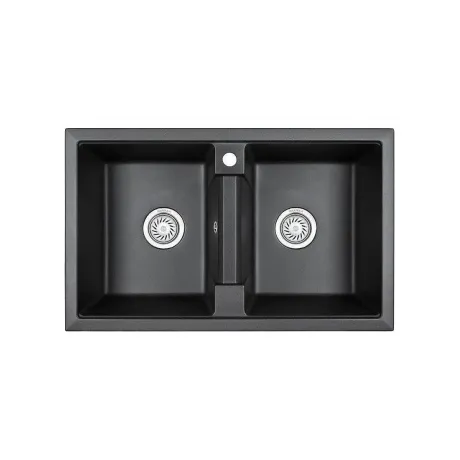 Кухонная мойка GRANULA (8101, ЧЁРНЫЙ )