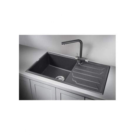 Кухонная мойка GRANULA (8601, ГРАФИТ ) - фото 2
