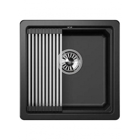 Кухонная мойка GRANULA Kitchen Space (4501U, ШВАРЦ) - фото 2